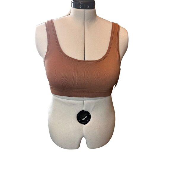 Nordstrom Size XL Lot of 2 Pullover Stretch Sport Bras  Tan and Brown - Picture 13 of 15